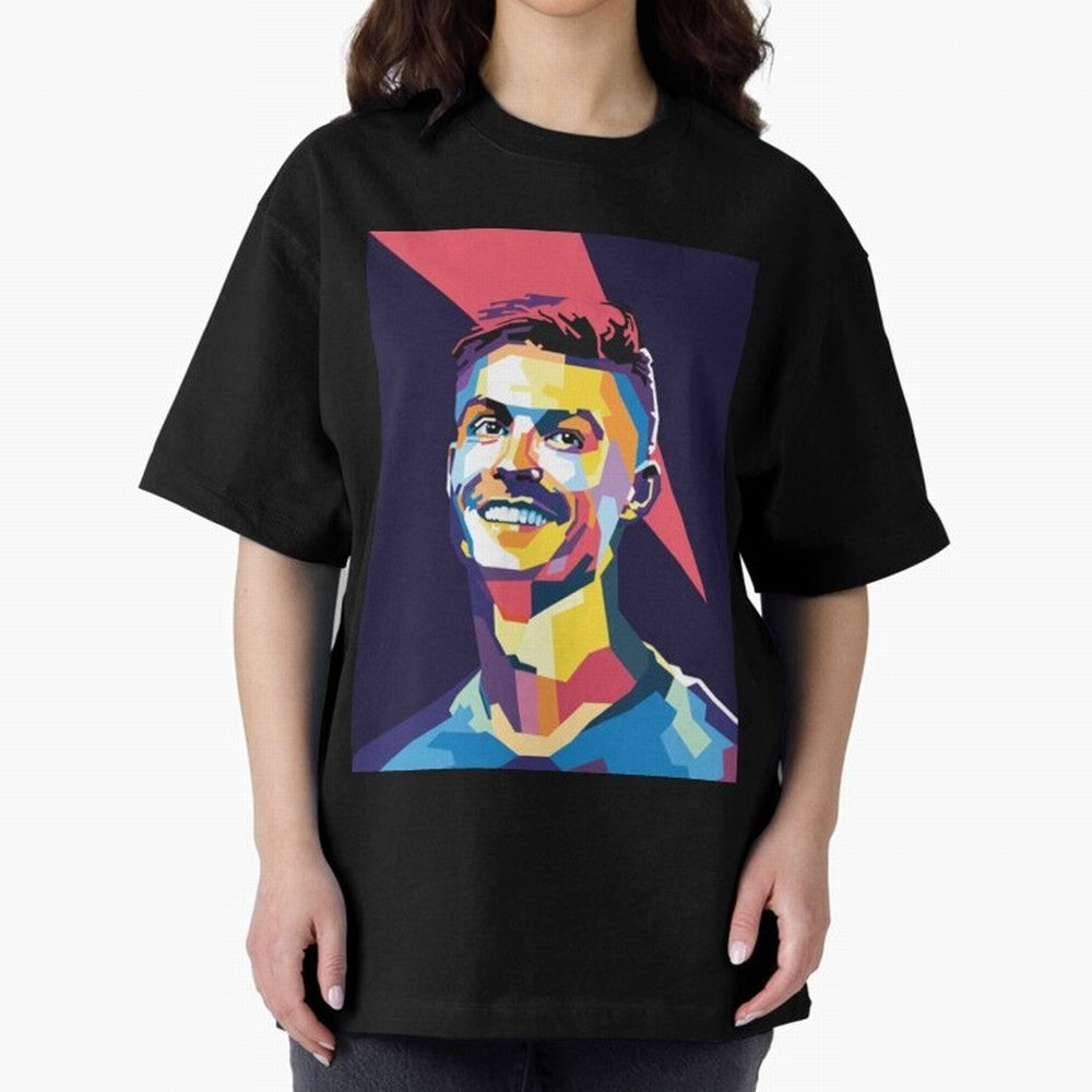 Cristiano Ronaldo Cristiano Ronaldo Oversized T-Shirt Join FIFA World Cup 2026 Group Stage for Fans of Messi and Cristiano Ronaldo and Argentina, Bringing Classic Soccer Heritage, Championship Pressure, Fan Loyalty and International Pride; Perfect