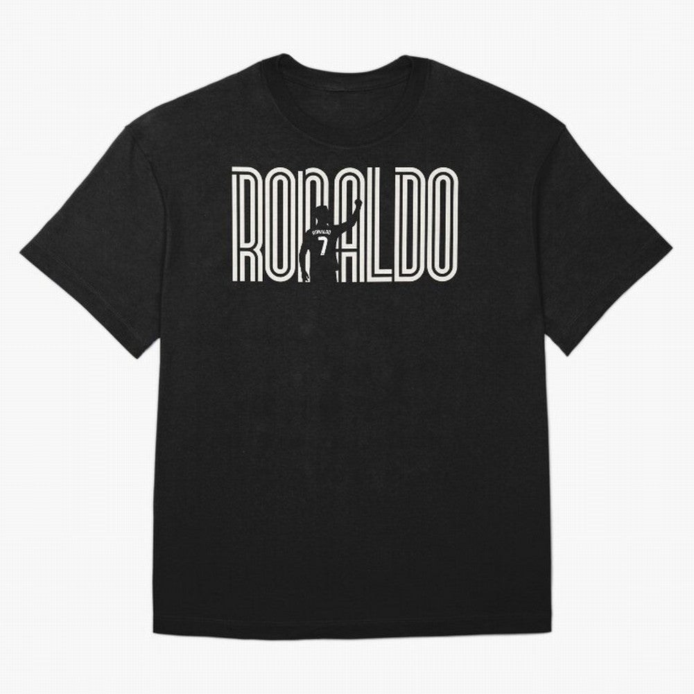 Fan Art - Cristiano Ronaldo (CR7) - Black Edition Oversized T-Shirt Celebrate Fan Culture around FIFA World Cup 2026 Group Stage for Fans of Mbappe and Portugal, Spain and Germany, Bringing Tournament Hype, Historic Matchups, Family Viewing Parties