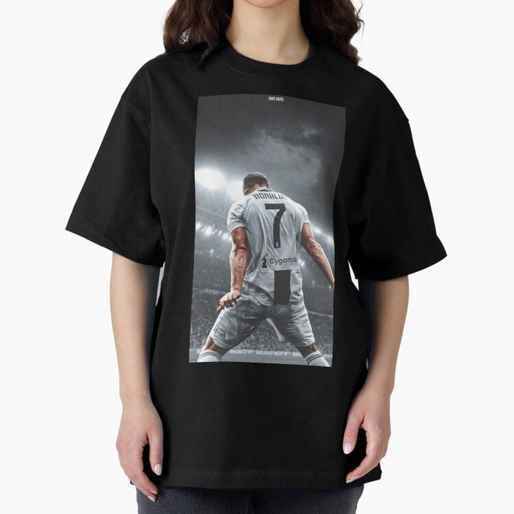 Cristiano Ronaldo Fantastic Oversized T-Shirt Show Fan Pride Across FIFA World Cup 2026 USA Canada Mexico Spirit, Driven by England, Messi, Supporter Pride, Iconic Celebrations, Legendary Names and Global Match Day Energy; Great for Watch Parties,