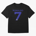 Ronaldo 7 Al-Nassr Football Club - Oversized T-Shirt Bring Retro Soccer Energy to FIFA World Cup 2026 USA Canada Mexico Spirit, Centered on Germany, Mbappe, Football History, Final Match Energy, Crowd Noise and Once in a Lifetime Moments; Great for