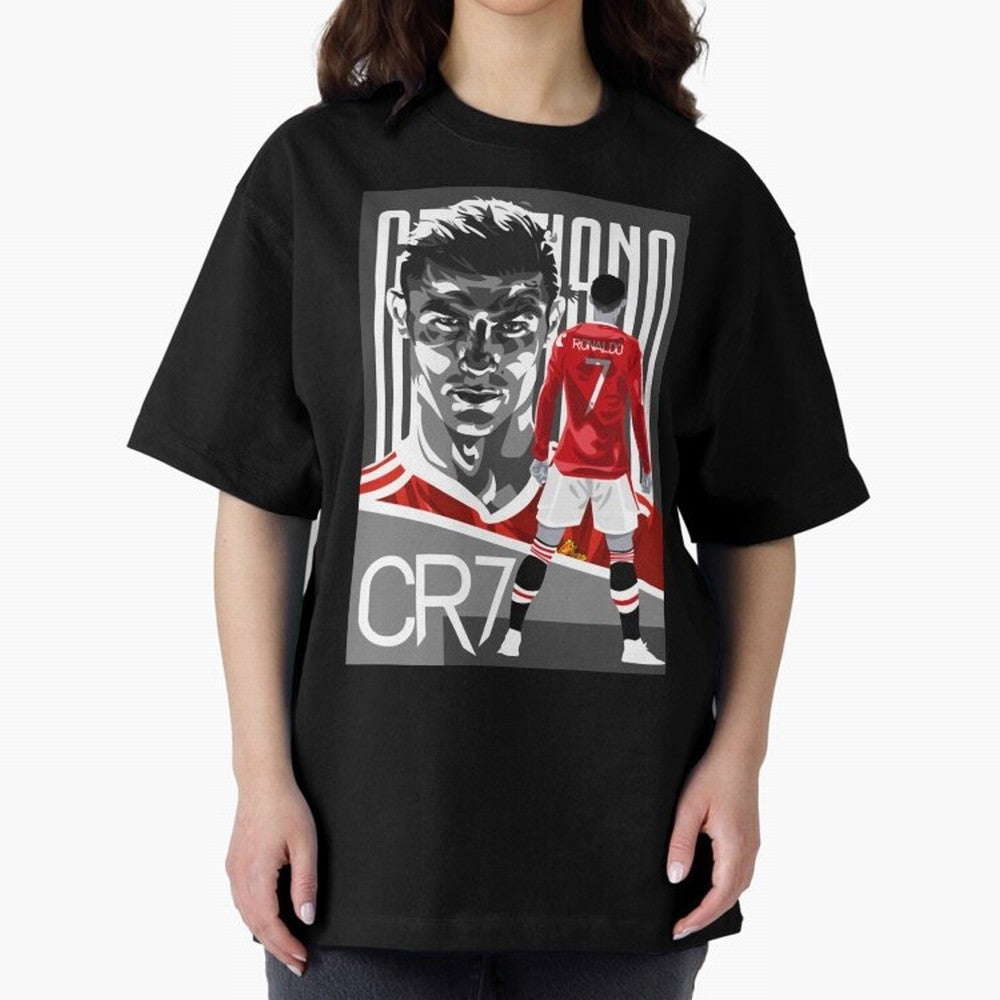 Cristiano Ronaldo in Red Oversized T-Shirt Elevate Match Day Hype around FIFA World Cup 2026, Cristiano Ronaldo, Haaland and CR7, England, France and Netherlands, Stadium Chants, National Pride, Trophy Dreams and Unforgettable Football Memories;