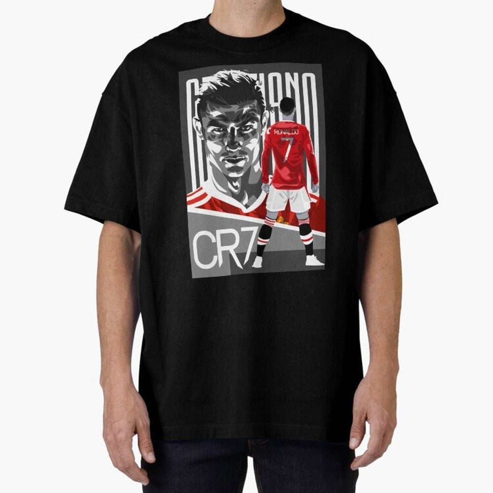 Cristiano Ronaldo in Red Oversized T-Shirt Elevate Match Day Hype around FIFA World Cup 2026, Cristiano Ronaldo, Haaland and CR7, England, France and Netherlands, Stadium Chants, National Pride, Trophy Dreams and Unforgettable Football Memories;