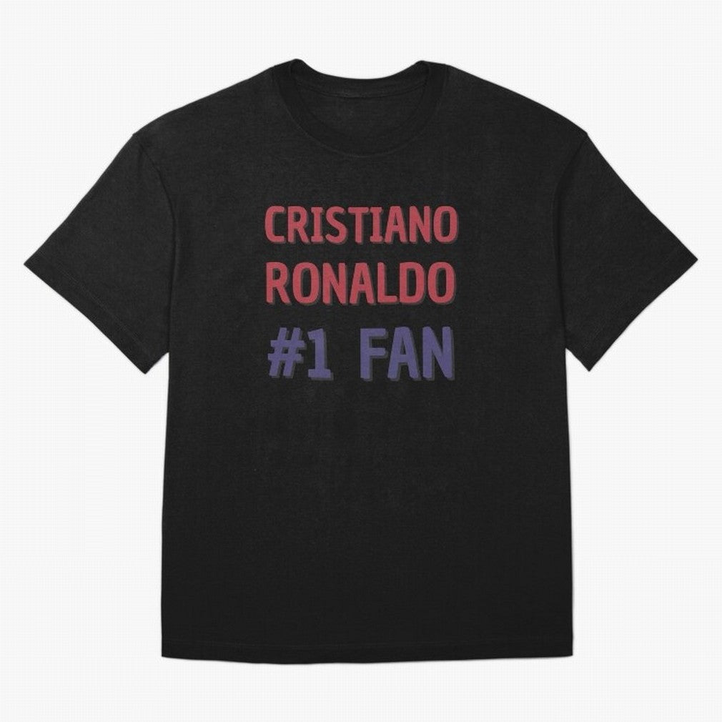 Cristiano Ronaldo - #1 Fan Oversized T-Shirt Keep the Legacy of FIFA World Cup 2026 Spirit, Celebrating Germany, Messi, Neymar and Mbappe, Stadium Chants, National Pride, Trophy Dreams and Unforgettable Football Memories; Perfect for Supporters Who