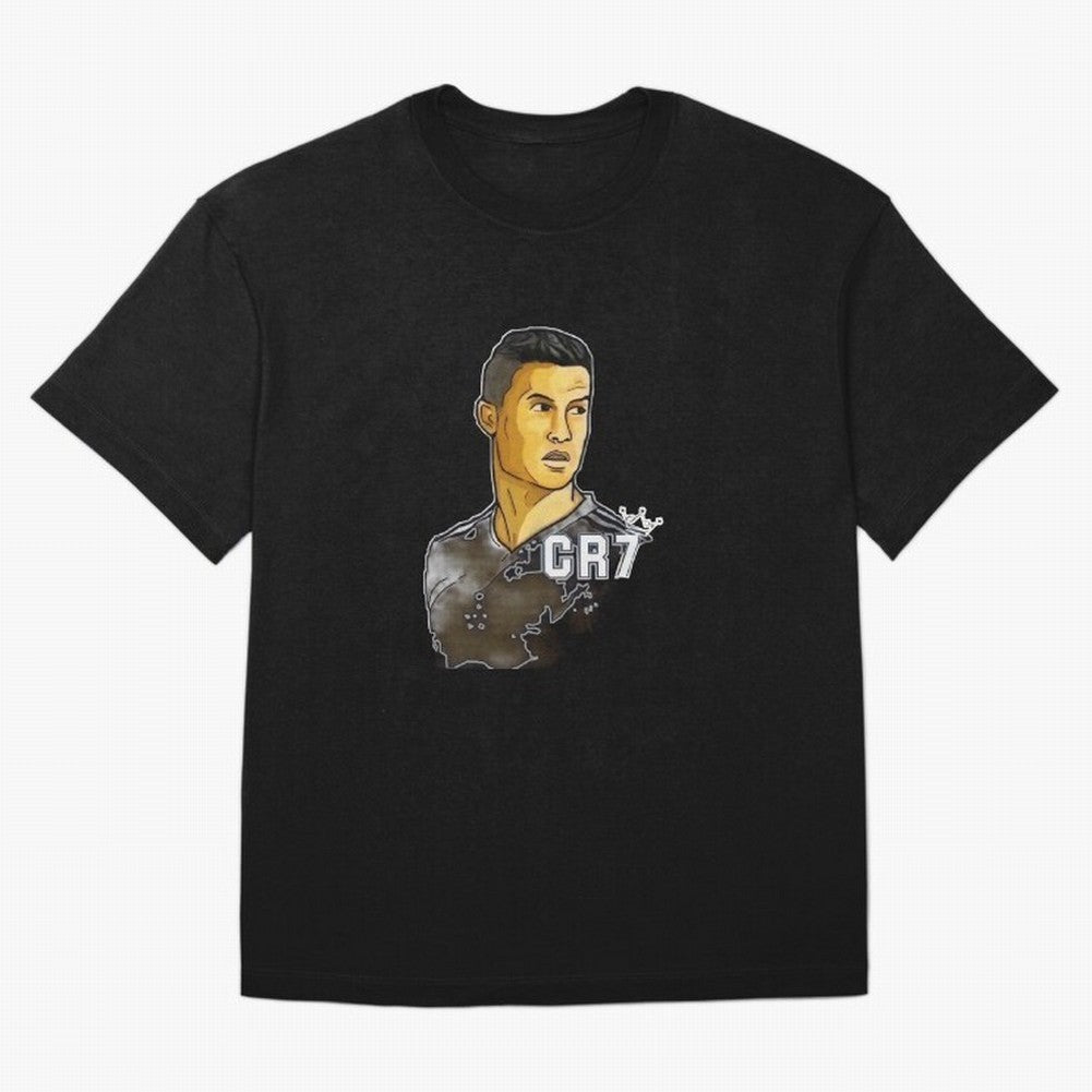 Cristiano Ronaldo digital art Oversized T-Shirt Bring World Football Passion into FIFA World Cup 2026 for Fans of Haaland and Argentina, France and Brazil, Bringing Sports Nostalgia, International Competition, Famous Players and Unforgettable