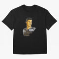 Cristiano Ronaldo digital art Oversized T-Shirt Bring World Football Passion into FIFA World Cup 2026 for Fans of Haaland and Argentina, France and Brazil, Bringing Sports Nostalgia, International Competition, Famous Players and Unforgettable