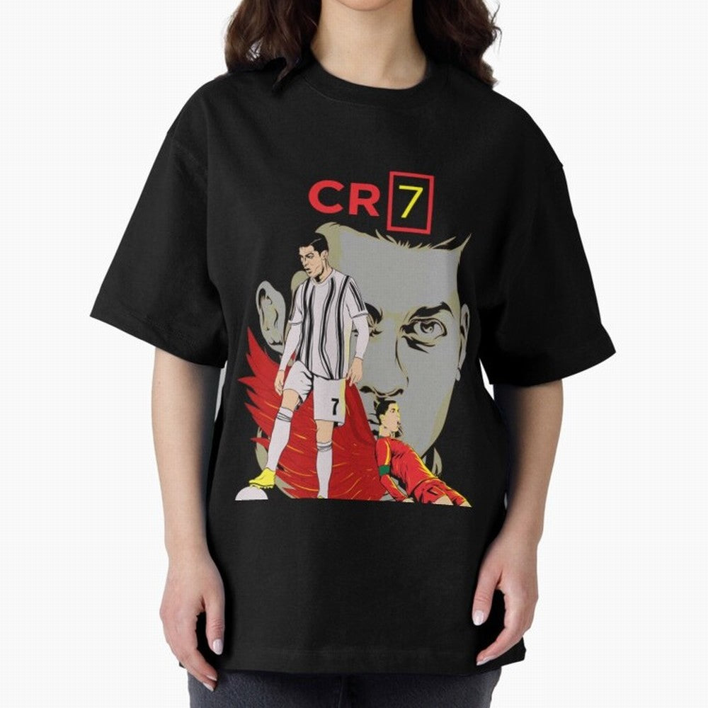 Cristiano Ronaldo Cristiano Ronaldo cr7 Oversized T-Shirt Bring Global Tournament Vibes to Match Day Hype around FIFA World Cup 2026 USA Canada Mexico, Mbappe and Neymar, Portugal, Spain and Germany, Fan Favorite Moments, National Team Passion, Big