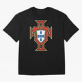 Portugal Soccer Logo Oversized T-Shirt Capture FIFA World Cup 2026 Spirit, Made for France and Portugal, Messi and Cristiano Ronaldo, Match Day Excitement, Supporter Culture, Golden Goals and Global Football Passion; Perfect for Supporters Who Want