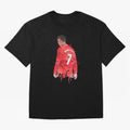 Cristiano Ronaldo - Manchester United Legend Art Oversized T-Shirt Showcase FIFA World Cup 2026 USA Canada Mexico for Fans of Neymar and Spain, Bringing Championship Spirit, Famous Goals, Roaring Crowds and International Football Unity; Created for