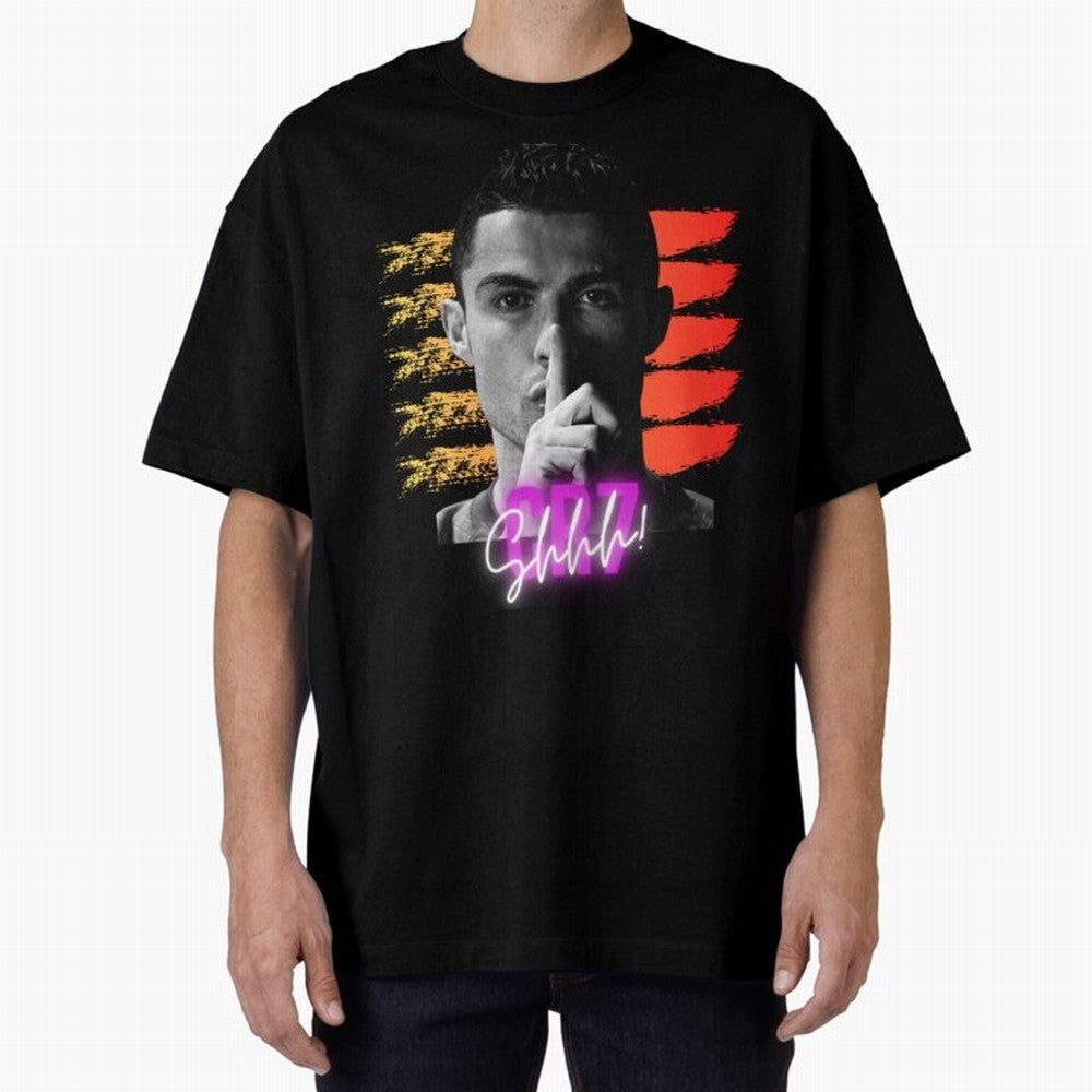 Cristiano Ronaldo cr7 Oversized T-Shirt Honor the Football Icons of FIFA World Cup 2026 USA Canada Mexico Spirit, Celebrating Germany, Messi, Neymar and Mbappe, Stadium Memories, Football Loyalty, International Chants and Championship Tradition;