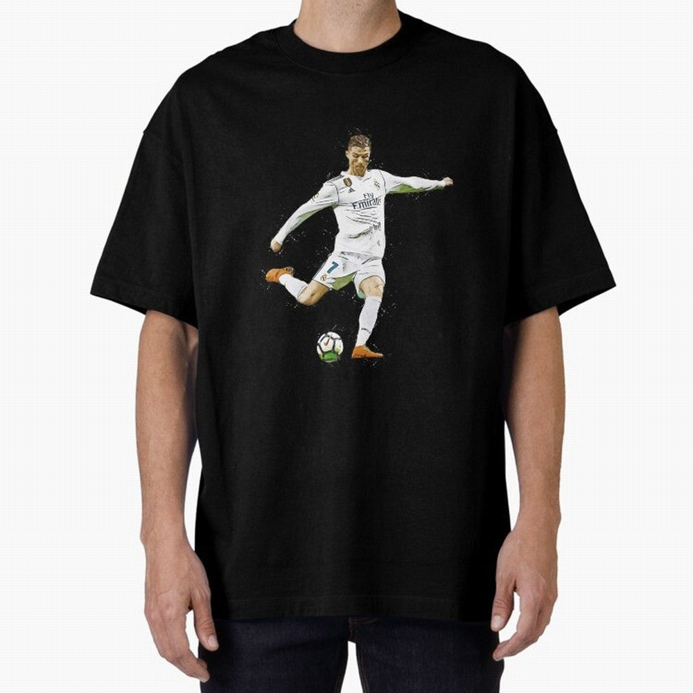 Cristiano Ronaldo Celebration Oversized T-Shirt Bring Retro Soccer Energy to FIFA World Cup 2026 Driven by Neymar, Haaland and Cristiano Ronaldo, Netherlands Energy, Tournament Hype, Historic Matchups, Family Viewing Parties and Global Sports