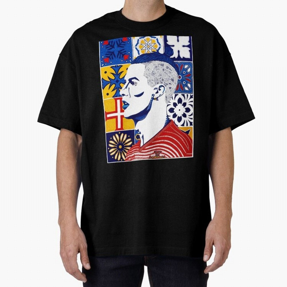 Cristiano Ronaldo Cristiano Ronaldo Azulejos Oversized T-Shirt Honor Champions and Dreams in FIFA World Cup 2026 Group Stage Spirit, Connected to Brazil, Portugal and Argentina, Messi, Neymar and Mbappe, Supporter Pride, Iconic Celebrations,