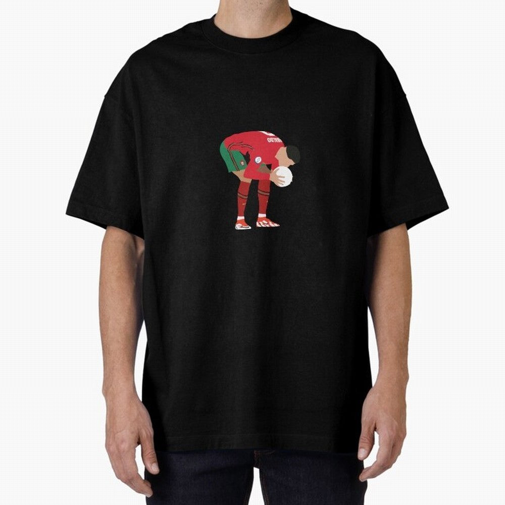 cristiano ronaldo ball kiss Oversized T-Shirt Honor Football Greatness during FIFA World Cup 2026 Group Stage for Fans of Mbappe and Neymar and Germany, Bringing Stadium Chants, National Pride, Trophy Dreams and Unforgettable Football Memories;