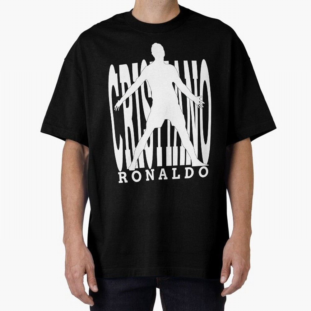 Cristiano Ronaldo - The Legend! Oversized T-Shirt Join FIFA World Cup 2026 Group Stage Spirit, with England, France and Netherlands, Neymar, Haaland and Cristiano Ronaldo, Retro Football Energy, Iconic Rivalries, Trophy Chase Drama and Stadium
