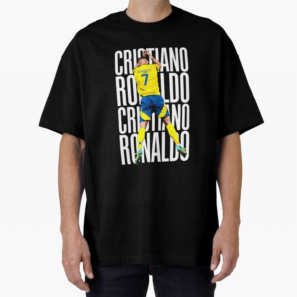 Cristiano Ronaldo Siuuuu Celebration Oversized T-Shirt Represent Global Football Passion for FIFA World Cup 2026 USA Canada Mexico, Made for Messi and Cristiano Ronaldo, England, France and Netherlands, Game Day Rituals, Football Legends, Country