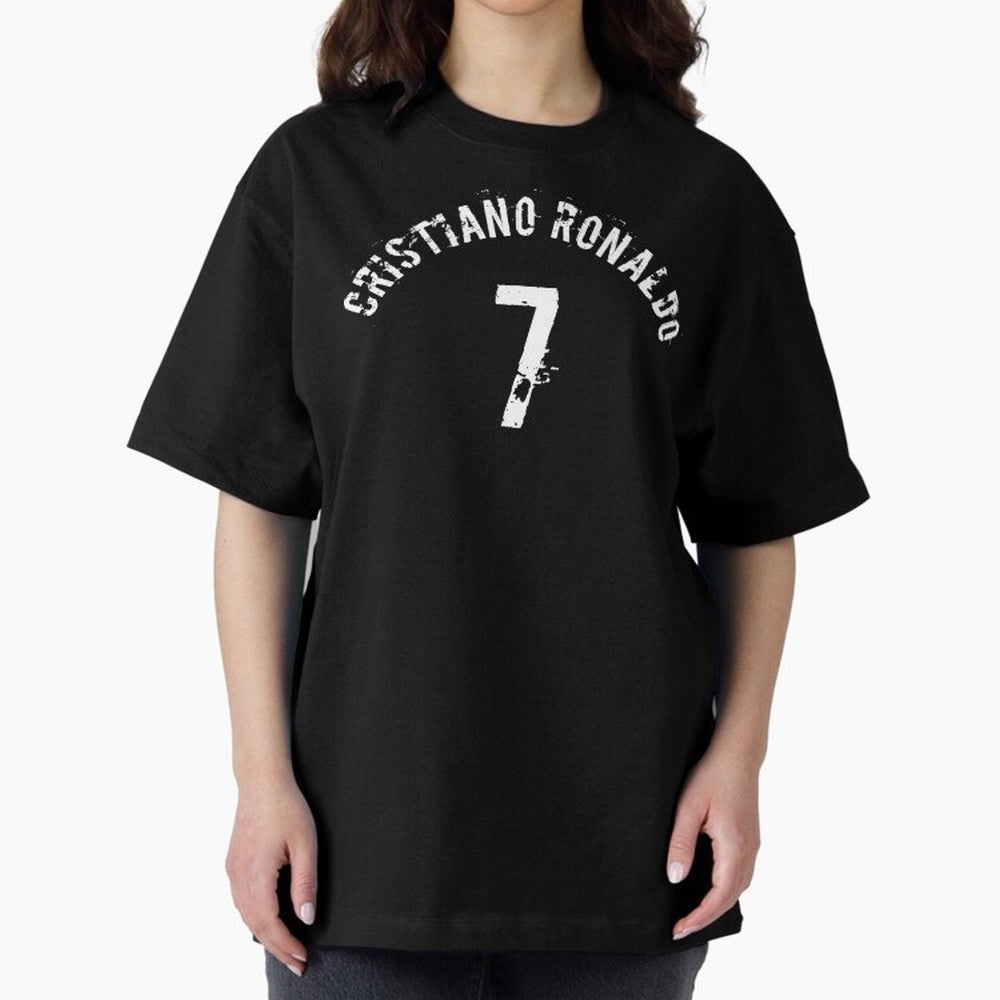 Cristiano Ronaldo 7 Oversized T-Shirt Represent the Passion of Match Day Hype around FIFA World Cup 2026 Group Stage, CR7 and Messi, Argentina, Game Day Rituals, Football Legends, Country Pride and the Road to the Final; Created for Match Day