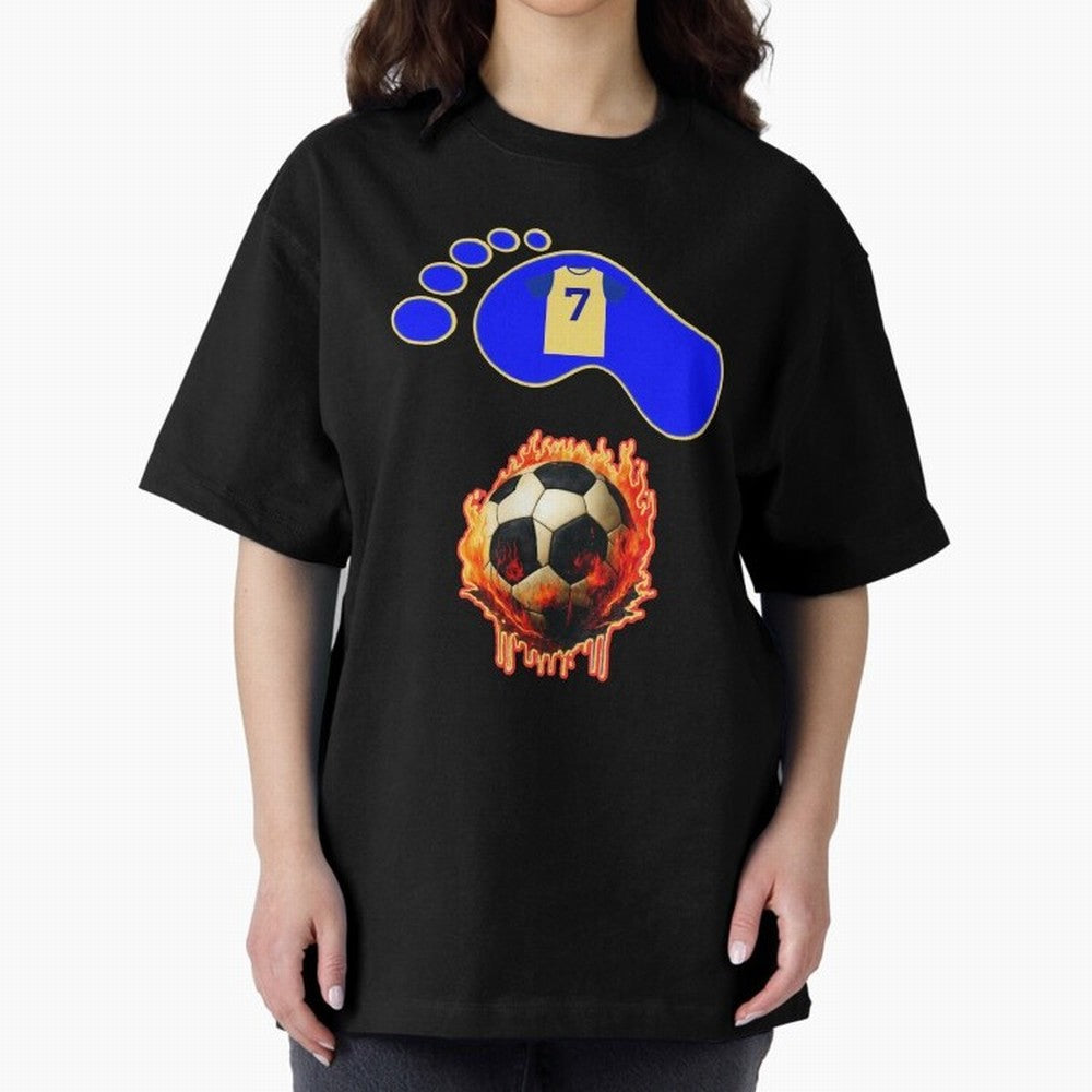 Cristiano Ronaldo 7 Oversized T-Shirt Celebrate Supporters United by Global Football Passion for FIFA World Cup 2026, Capturing Neymar, England, Retro Football Energy, Iconic Rivalries, Trophy Chase Drama and Stadium Atmosphere; Perfect for