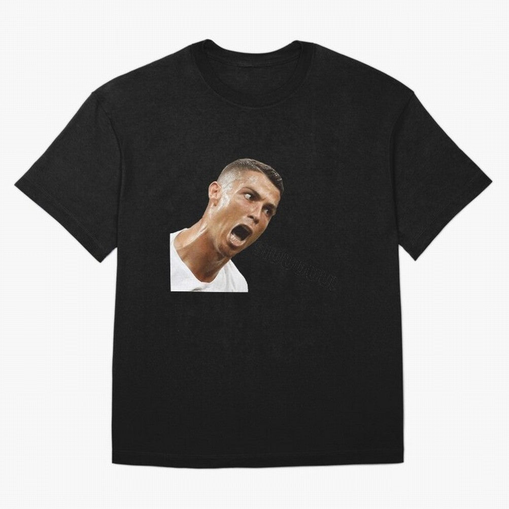 Cristiano Ronaldo Siuuu Meme Oversized T-Shirt Bring Bold Fan Energy to Global Football Passion for FIFA World Cup 2026, Highlighting CR7 and Messi, France and Portugal, Supporter Pride, Iconic Celebrations, Legendary Names and Global Match Day
