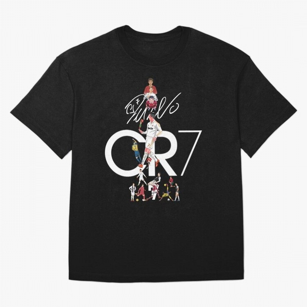 CR7 Oversized T-Shirt Make Every Kick Count in Global Football Passion for FIFA World Cup 2026, Filled with Mbappe and Neymar, Portugal, Spain and Germany, Global Supporter Spirit, Legendary Goals, National Colors and Tournament Celebration; Ideal