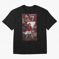 Cristiano Ronaldo Oversized T-Shirt Follow Global Football Passion for FIFA World Cup 2026 USA Canada Mexico, Driven by Haaland and Mbappe, Spain, Football Festival Excitement, Trophy Ambitions, Country Rivalries and Star Player Buzz; Made for