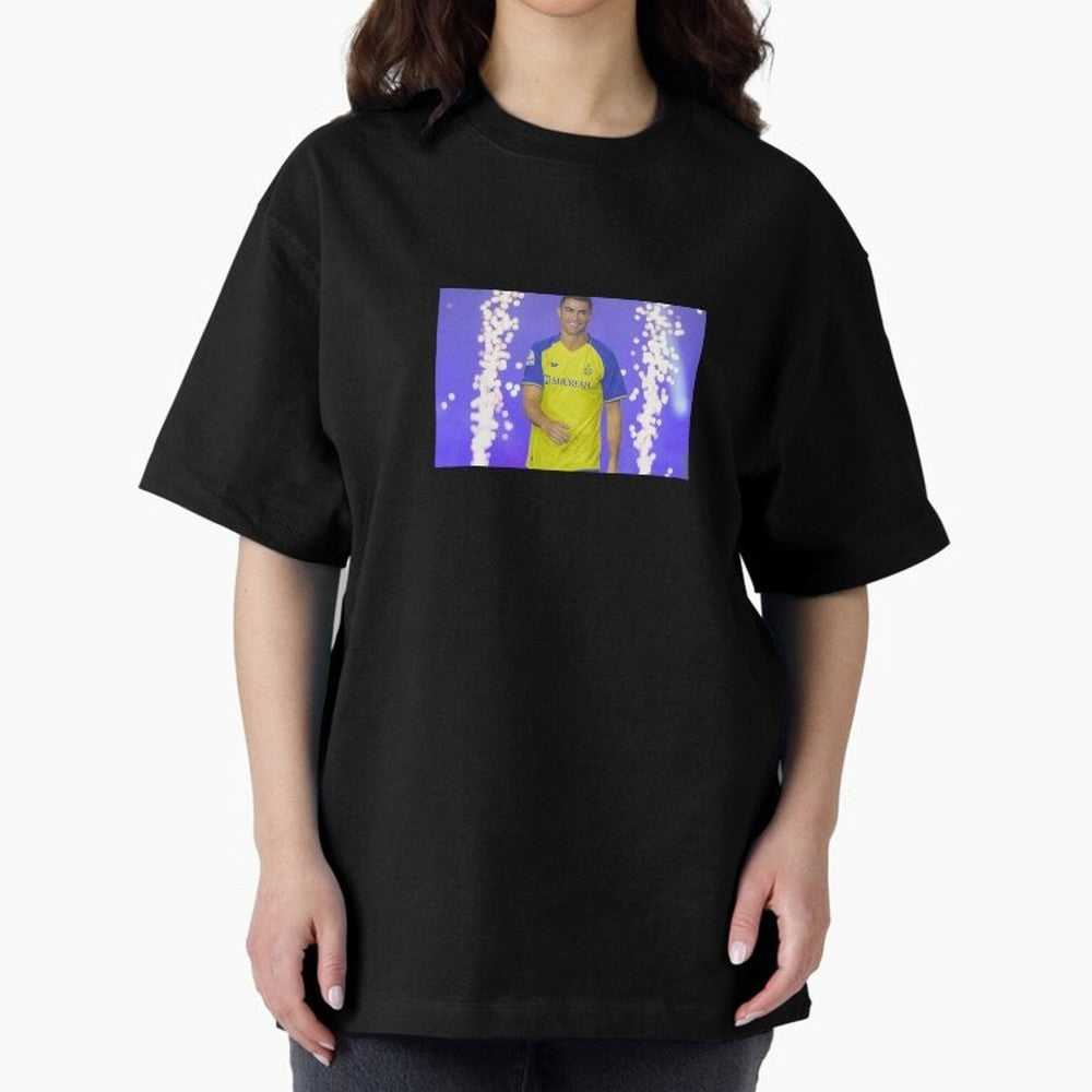 CRISTIANO RONALDO AL NASSR Oversized T-Shirt Make Game Day About Match Day Hype around FIFA World Cup 2026 USA Canada Mexico, Neymar, Haaland and Cristiano Ronaldo, Brazil, Global Supporter Spirit, Legendary Goals, National Colors and Tournament