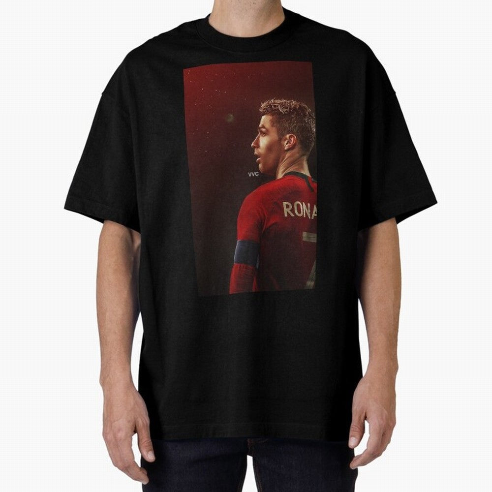 Art Ronaldo Wallpaper Oversized T-Shirt Honor Champions and Dreams in FIFA World Cup 2026 USA Canada Mexico Spirit, Centered on Argentina, France and Brazil, Cristiano Ronaldo, Haaland and CR7, Game Day Rituals, Football Legends, Country Pride and