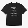 Christiano Ronaldo - Your love makes me strong. Your hate makes me unstoppable Oversized T-Shirt Represent the Passion of Global Football Passion for FIFA World Cup 2026 USA Canada Mexico, Highlighting Neymar, Brazil, Goal Celebration Energy,