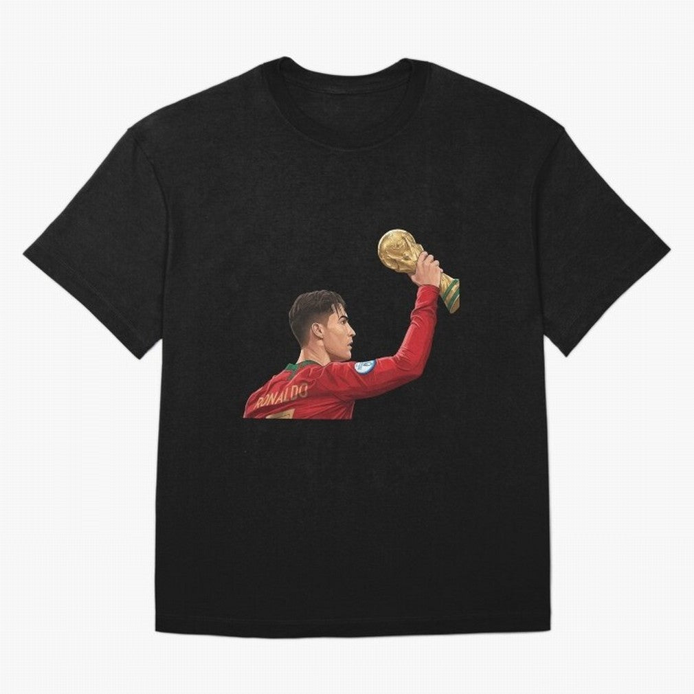 Cristiano Ronaldo Oversized T-Shirt Honor Football Greatness during FIFA World Cup 2026 with Cristiano Ronaldo, Haaland and CR7, Brazil Energy, Football History, Final Match Energy, Crowd Noise and Once in a Lifetime Moments; Ideal for Fans Who