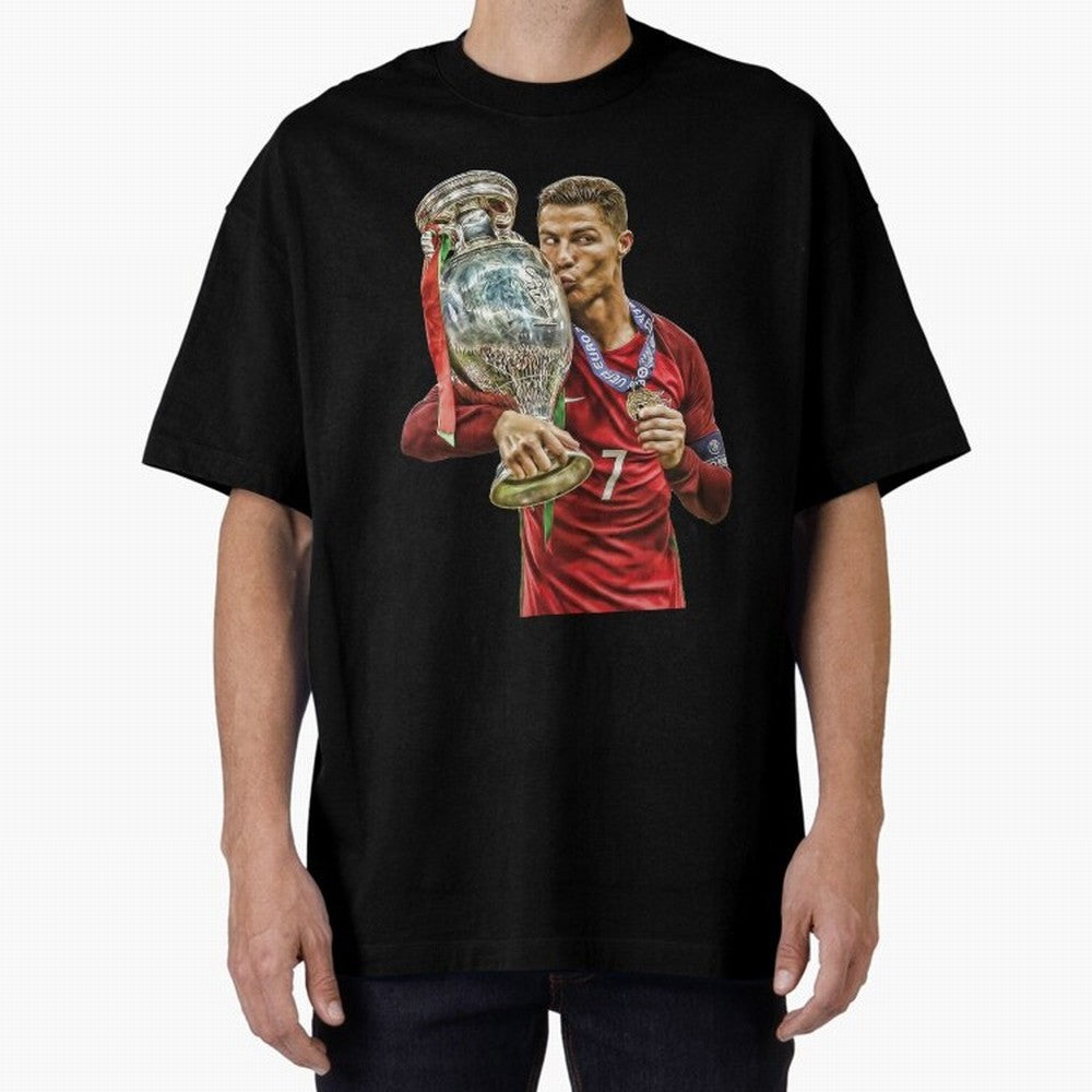 Ronaldo The Lagend Oversized T-Shirt Relive FIFA World Cup 2026 Spirit, Celebrating Portugal, Spain and Germany, Neymar, Haaland and Cristiano Ronaldo, Goal Celebration Energy, Supporter Heritage, Football Icons and Worldwide Tournament Joy; Great