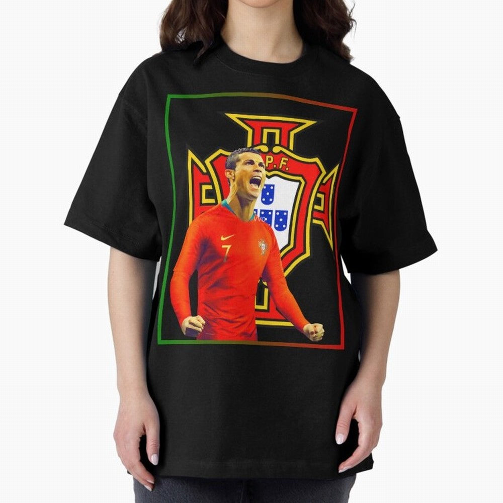 cristiano ronaldo Oversized T-Shirt Make Game Day About the FIFA World Cup 2026 USA Canada Mexico Journey through Mbappe Highlights, Germany Pride, Championship Spirit, Famous Goals, Roaring Crowds and International Football Unity; Ideal for
