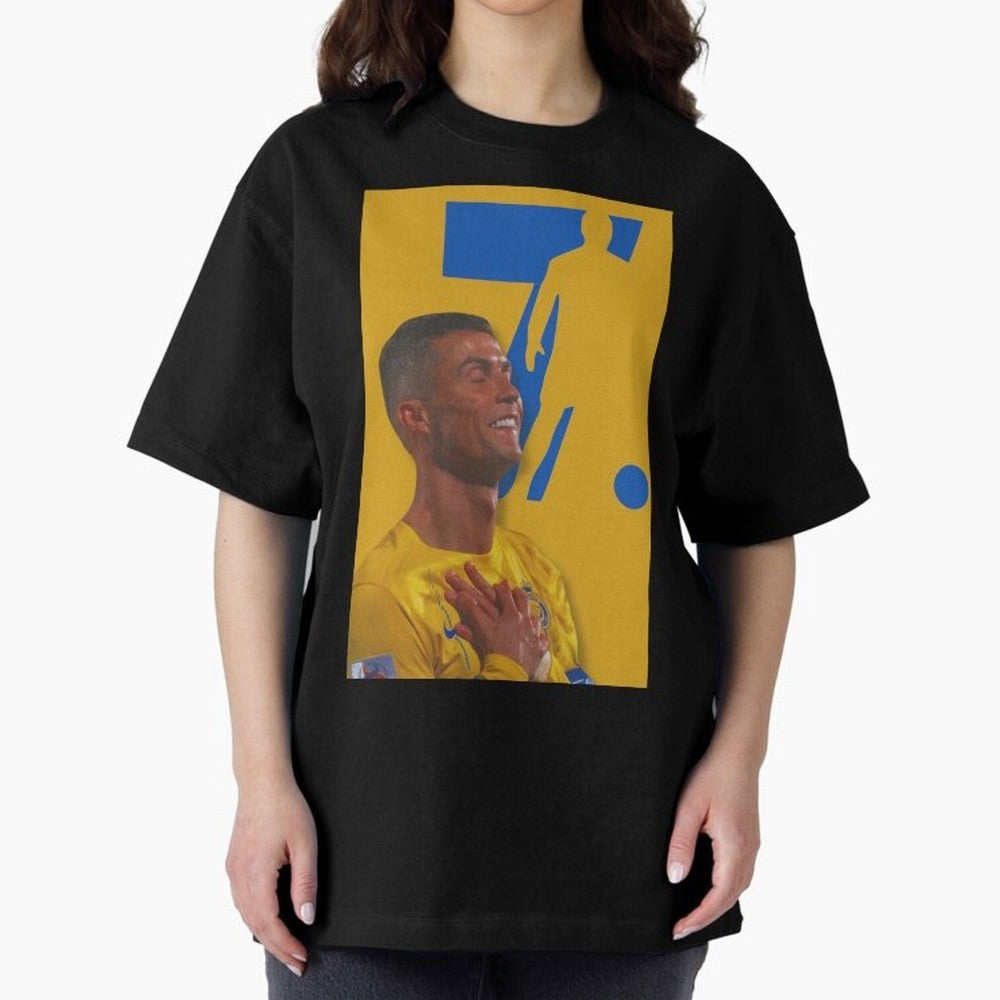 Cristiano ronaldo Oversized T-Shirt Turn Up for FIFA World Cup 2026 USA Canada Mexico Spirit, Built around France, Haaland, Champion Mindset, Group Stage Buzz, Knockout Tension and Passionate Fan Culture; Perfect for Fans, Collectors, Family