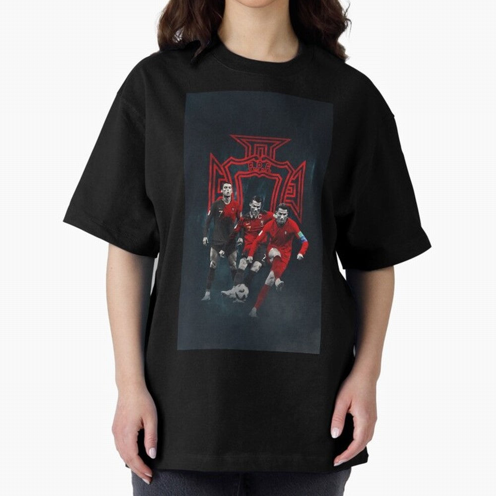Art CR7 Wallpaper Oversized T-Shirt Bring Supporter Culture to Match Day Hype around FIFA World Cup 2026 Group Stage, Cristiano Ronaldo, Brazil, Portugal and Argentina, Fan Favorite Moments, National Team Passion, Big Match Drama and Soccer