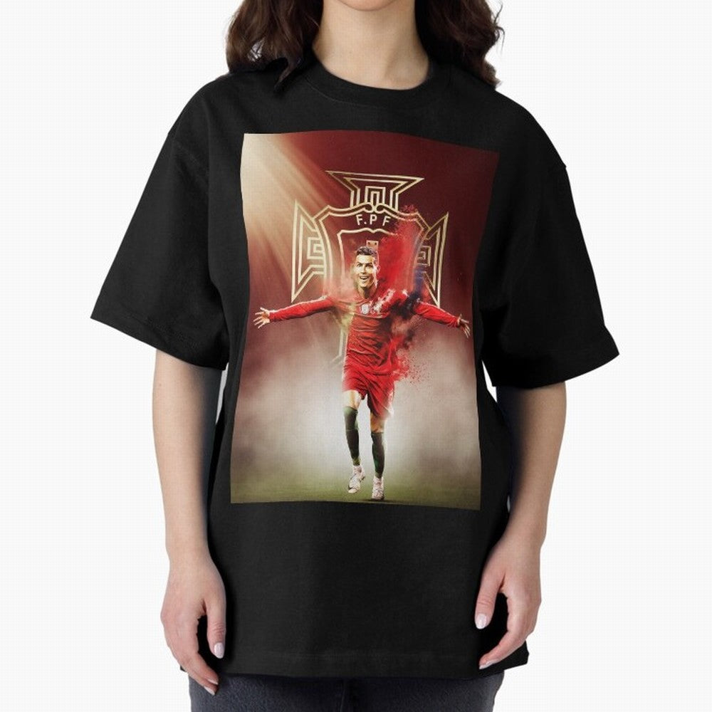 Cristiano Ronaldo Cr7 legend of his country , Ronaldo Gifts, Ronaldo Best Selling Oversized T-Shirt Show Love for Legendary Goals in the FIFA World Cup 2026 Journey through CR7 Highlights, Brazil, Portugal and Argentina Pride, Stadium Memories,