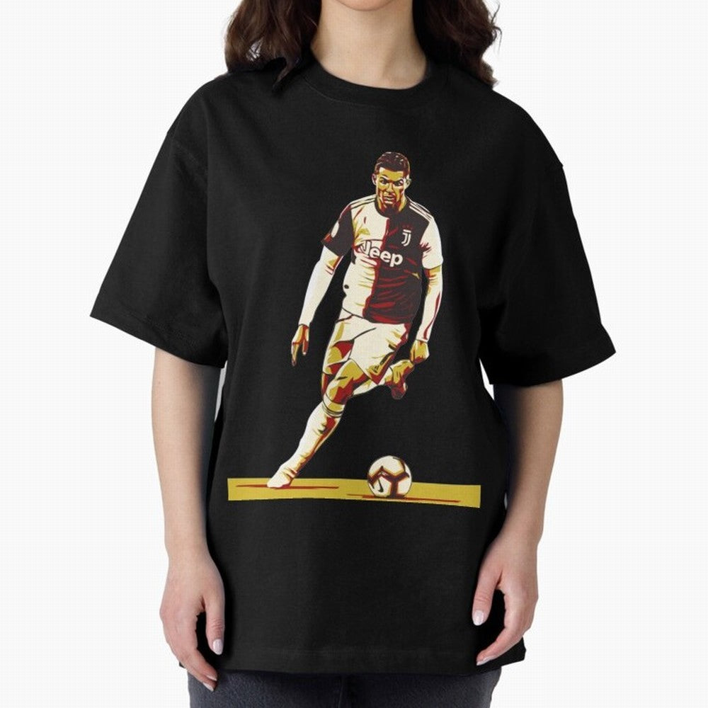 Cristiano Ronaldo Ronaldo Oversized T-Shirt Celebrate Fan Favorites in FIFA World Cup 2026 Group Stage Featuring Messi, CR7 and Mbappe, Spain and Netherlands Energy, Fan Favorite Moments, National Team Passion, Big Match Drama and Soccer History;