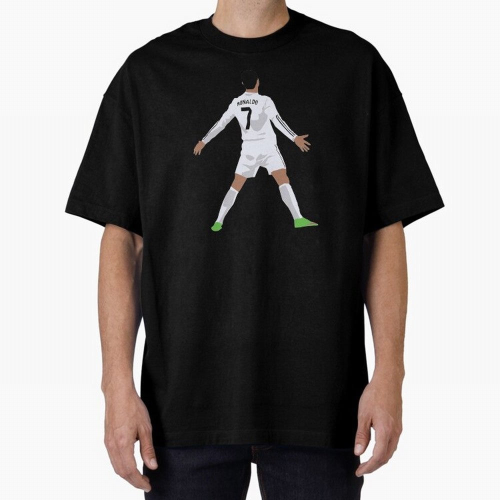 Cristiano Ronaldo Oversized T-Shirt Capture FIFA World Cup 2026 Filled with Mbappe, Argentina Energy, Tournament Hype, Historic Matchups, Family Viewing Parties and Global Sports Pride; Perfect for People Who Love Argentina, Brazil, France,