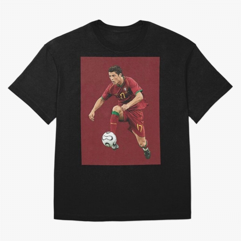 Ronaldo Oversized T-Shirt Cheer for Match Day Hype around FIFA World Cup 2026 Group Stage, CR7, Spain and Netherlands, Champion Mindset, Group Stage Buzz, Knockout Tension and Passionate Fan Culture; Ideal for Football Dads, Football Moms, Friends,