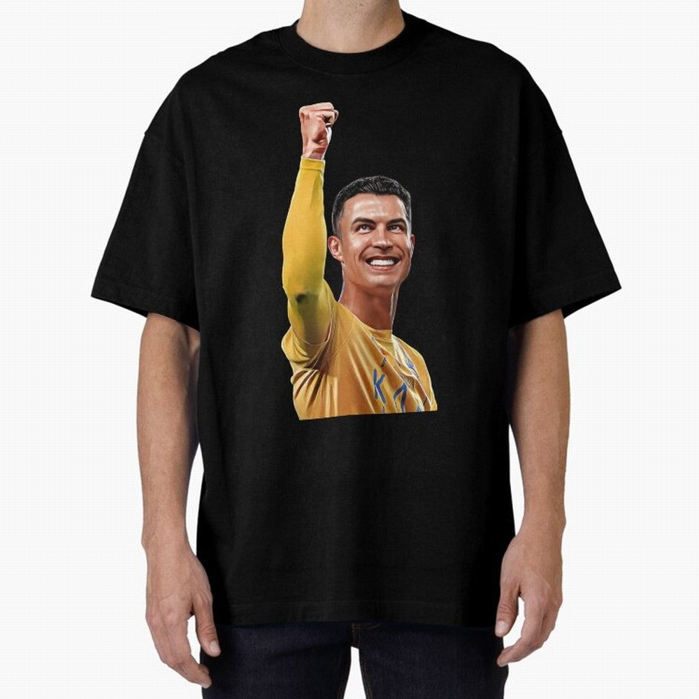 Cristiano Ronaldo - CR 7 Celebration Oversized T-Shirt Create FIFA World Cup 2026 for Fans of Neymar, Haaland and Cristiano Ronaldo and Brazil, Portugal and Argentina, Bringing Supporter Pride, Iconic Celebrations, Legendary Names and Global Match