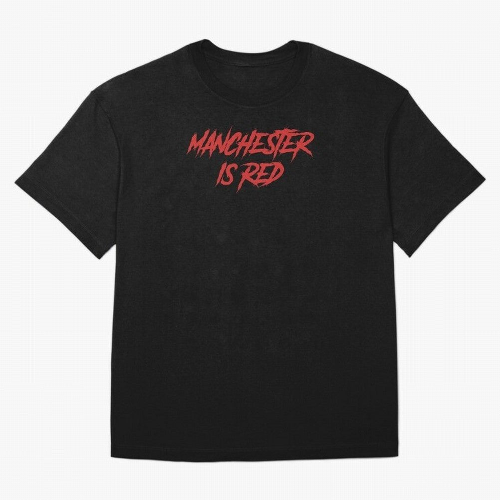 Manchester Is Red Oversized T-Shirt Show Your Stadium Side during the FIFA World Cup 2026 Journey through Mbappe Highlights, Spain Pride, Football Passion, Legendary Performances, Festival Vibes and Supporter Community; Ideal for Football Dads,