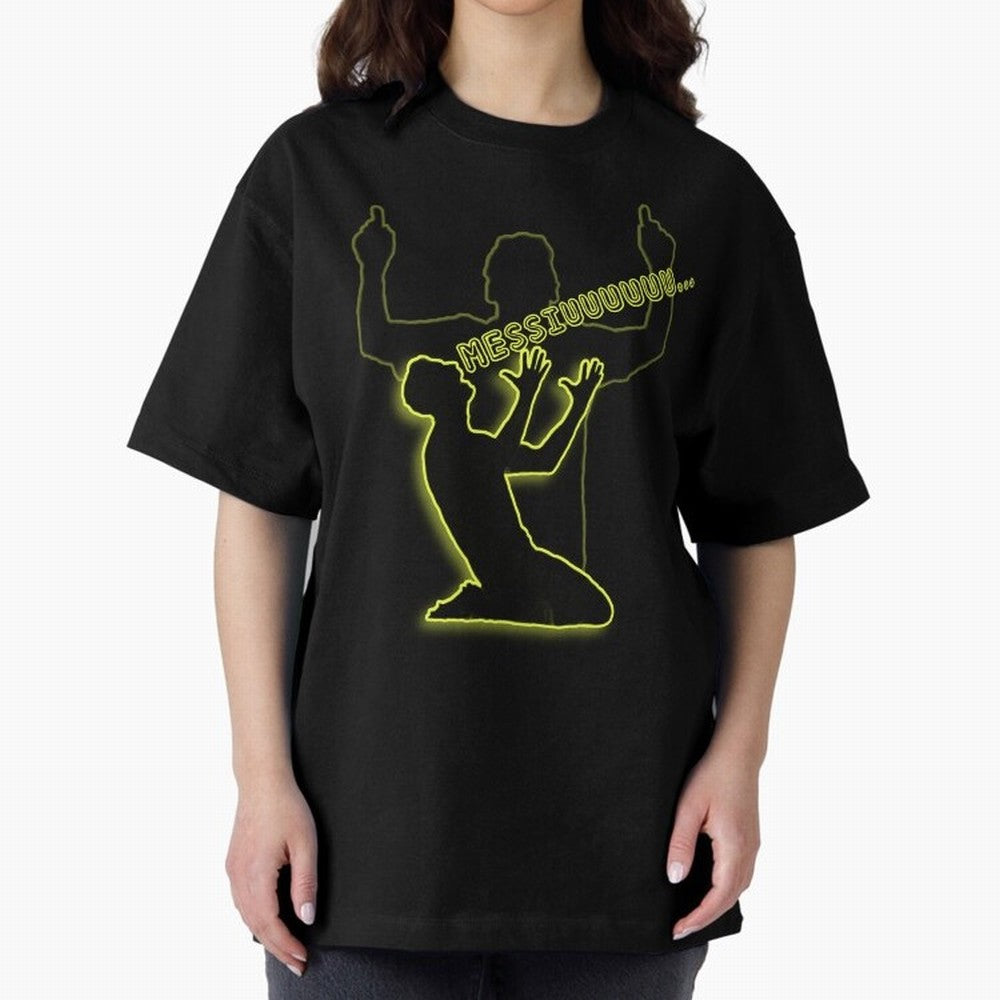 Messiuuu¡­ CR7 goal suiii Oversized T-Shirt Celebrate Classic Football Spirit in Global Football Passion for FIFA World Cup 2026 USA Canada Mexico, Connected to CR7 and Messi, Portugal, Supporter Pride, Iconic Celebrations, Legendary Names and