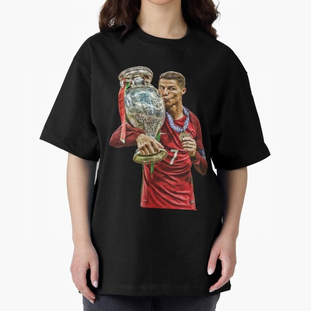 Cristiano Ronaldo Oversized T-Shirt Fuel Your Fan Pride for FIFA World Cup 2026 Group Stage Connected to Cristiano Ronaldo, Haaland and CR7, England Energy, Goal Celebration Energy, Supporter Heritage, Football Icons and Worldwide Tournament Joy;