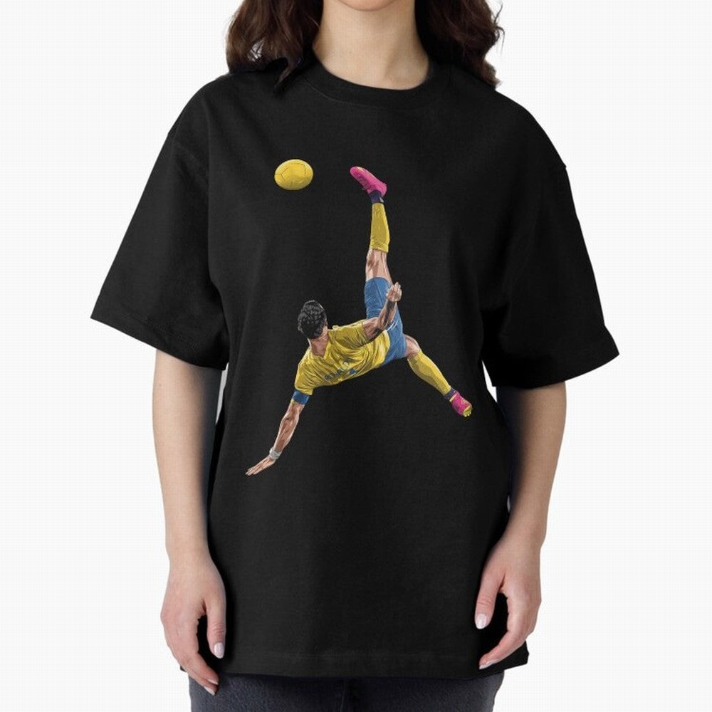 CRISTIANO RONALDO BICYCLE KICK GOAL AL NASSR Classic Oversized T-Shirt Show Fan Pride Across the FIFA World Cup 2026 Journey through Cristiano Ronaldo Highlights, Spain Pride, Retro Football Energy, Iconic Rivalries, Trophy Chase Drama and Stadium