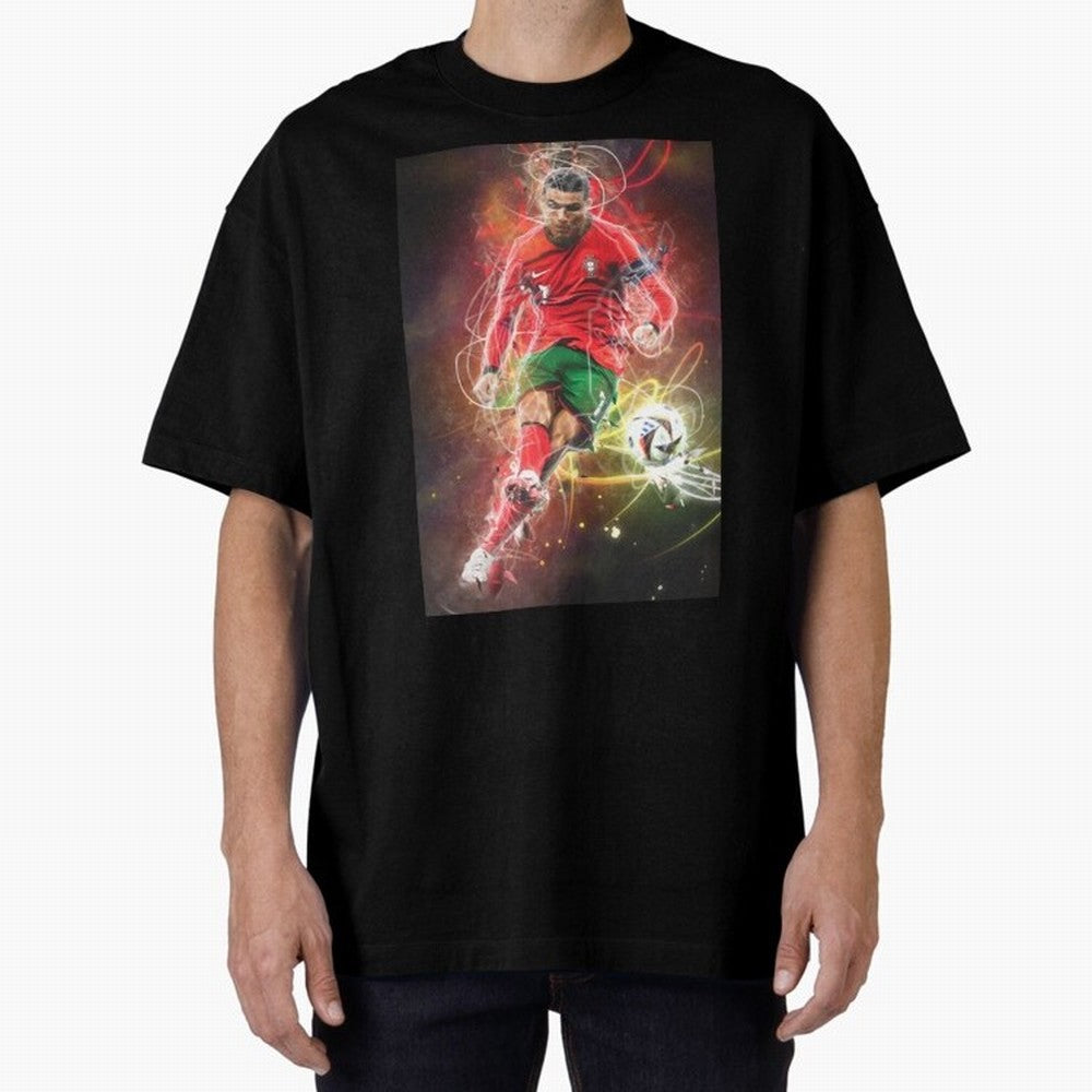 Cristiano Ronaldo Oversized T-Shirt Fuel Your Fan Pride for FIFA World Cup 2026 Group Stage Connected to Cristiano Ronaldo, Haaland and CR7, England Energy, Goal Celebration Energy, Supporter Heritage, Football Icons and Worldwide Tournament Joy;