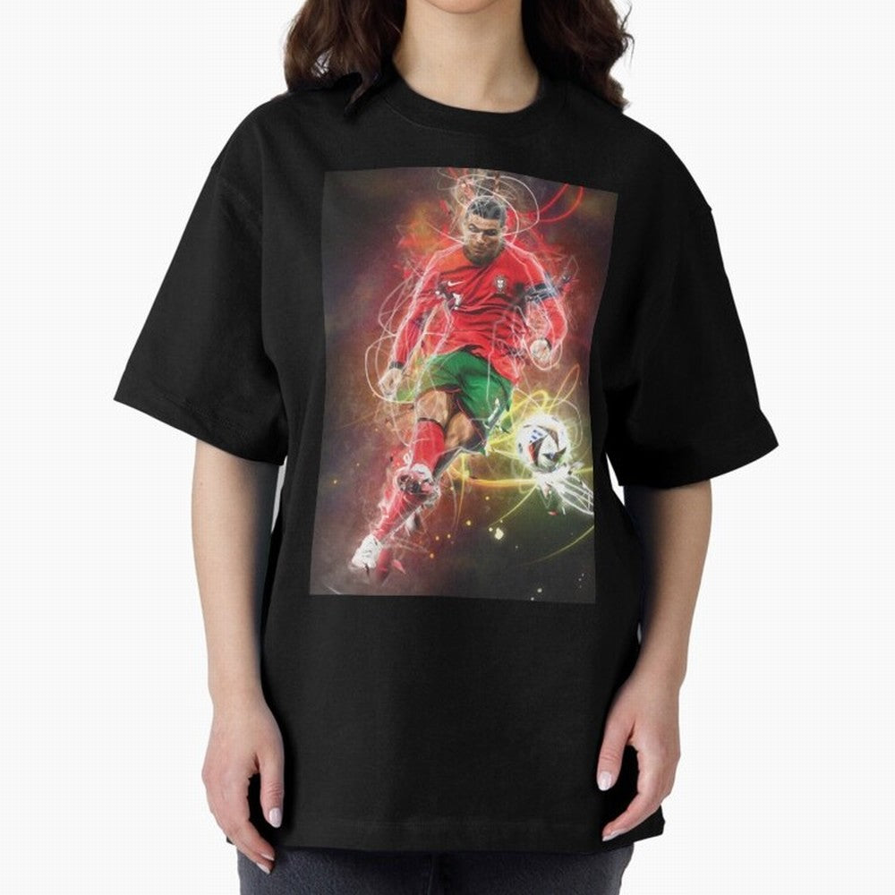 Cristiano Ronaldo Oversized T-Shirt Fuel Your Fan Pride for FIFA World Cup 2026 Group Stage Connected to Cristiano Ronaldo, Haaland and CR7, England Energy, Goal Celebration Energy, Supporter Heritage, Football Icons and Worldwide Tournament Joy;