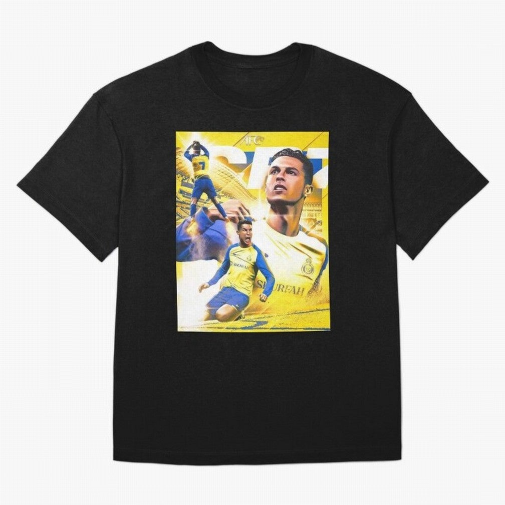 Cristiano Ronaldo Al-Nassr Football Club Oversized T-Shirt Follow FIFA World Cup 2026 with Messi, Brazil Energy, Champion Mindset, Group Stage Buzz, Knockout Tension and Passionate Fan Culture; Built for Supporters Chasing Trophy Dreams, Final
