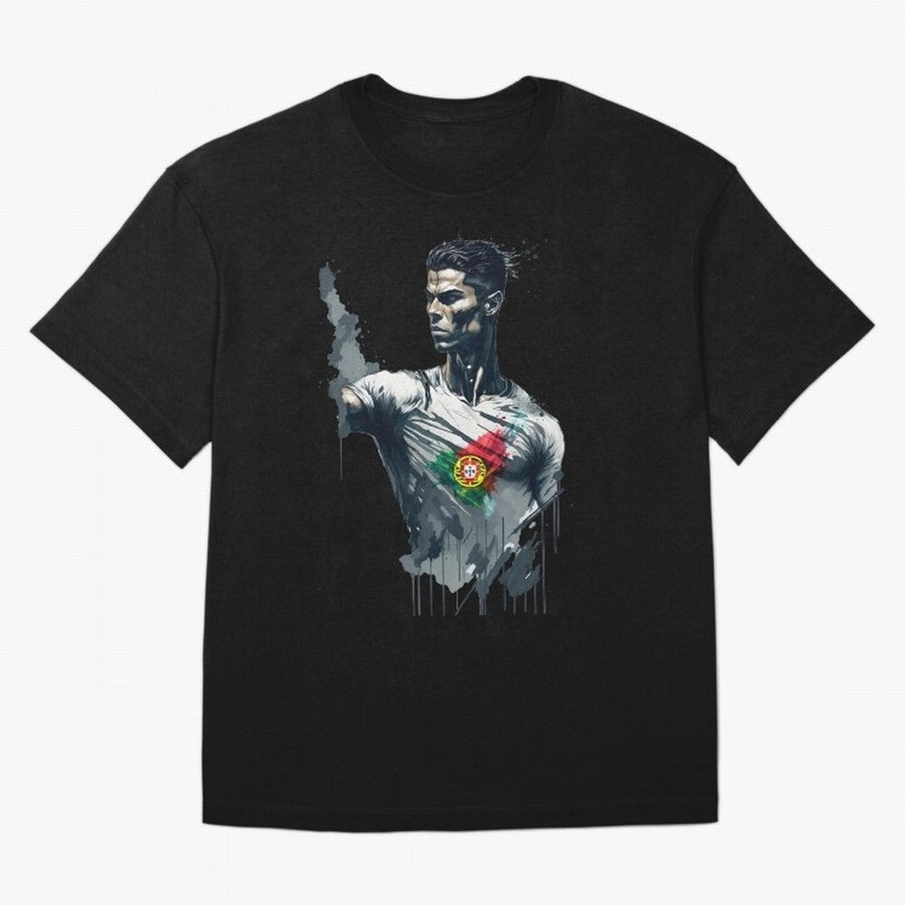 Cristiano Ronaldo splash art Oversized T-Shirt Keep Football History Alive during FIFA World Cup 2026 USA Canada Mexico Filled with Cristiano Ronaldo, Argentina, France and Brazil Energy, Match Day Excitement, Supporter Culture, Golden Goals and