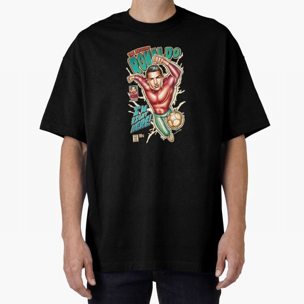 The Machine Ronaldo Oversized T-Shirt Turn Football Passion into Global Football Passion for FIFA World Cup 2026, Featuring Neymar, Haaland and Cristiano Ronaldo, England, France and Netherlands, Stadium Chants, National Pride, Trophy Dreams and