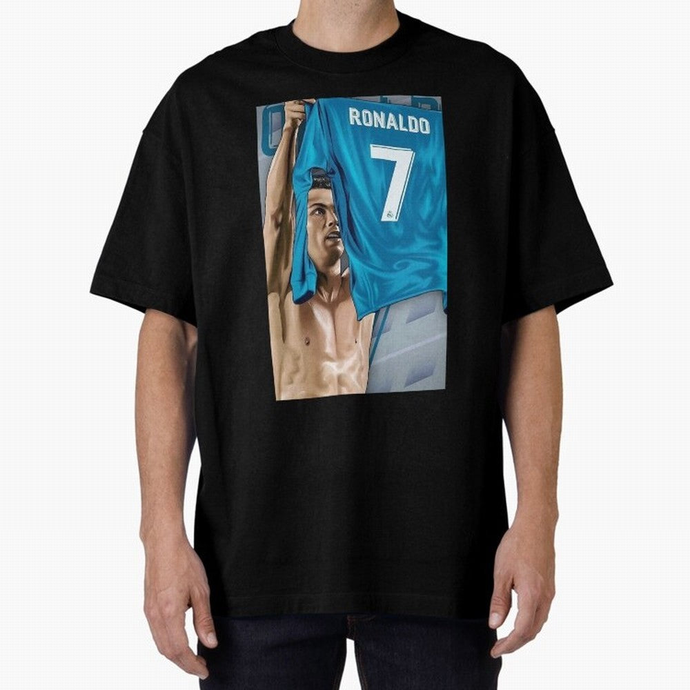 Cristiano Ronaldo Oversized T-Shirt Bring a Champion Mindset to FIFA World Cup 2026 Group Stage for Fans of Messi, CR7 and Mbappe and England and Germany, Bringing Global Supporter Spirit, Legendary Goals, National Colors and Tournament