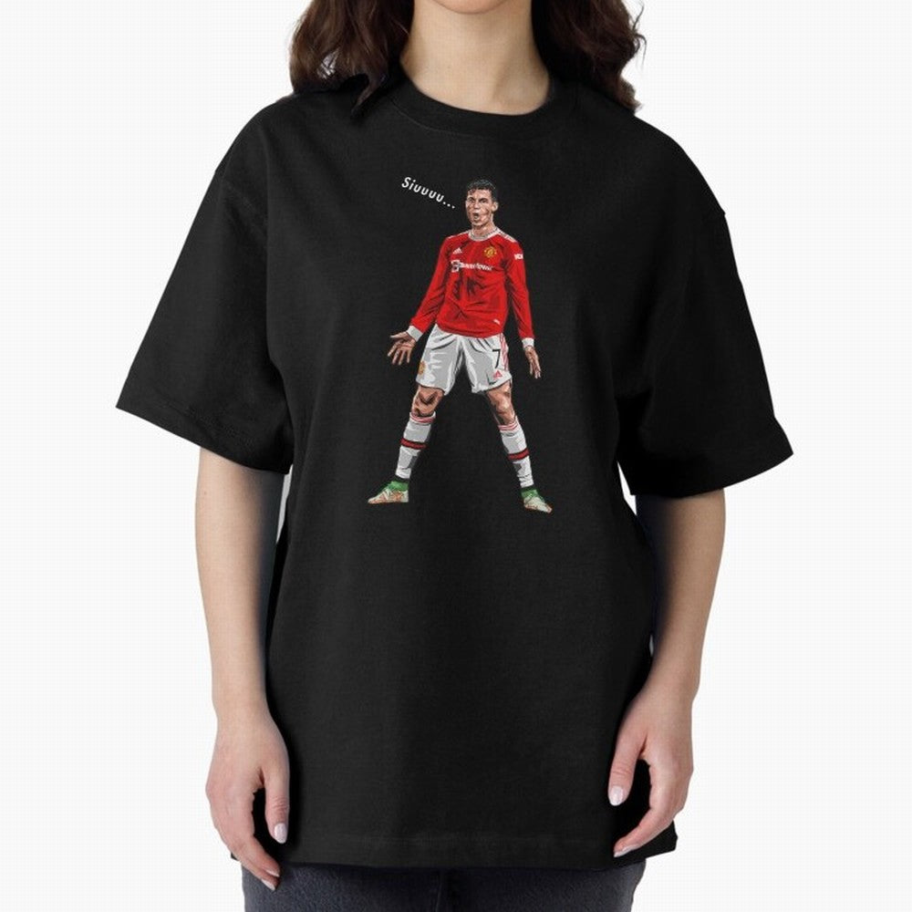 Christiano Ronaldo CR7 Siuuuuu... Oversized T-Shirt Create FIFA World Cup 2026 USA Canada Mexico Made for Mbappe, England and Germany Energy, Championship Spirit, Famous Goals, Roaring Crowds and International Football Unity; Made for Collectors