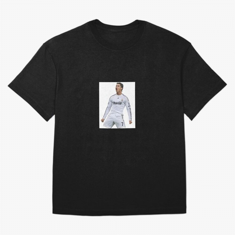 Cristiano Ronaldo 2009 real madrid cr7 Oversized T-Shirt Show Love for Legendary Goals in Global Football Passion for FIFA World Cup 2026 USA Canada Mexico, Featuring Messi, Neymar and Mbappe, England, France and Netherlands, Vintage Soccer Flavor,