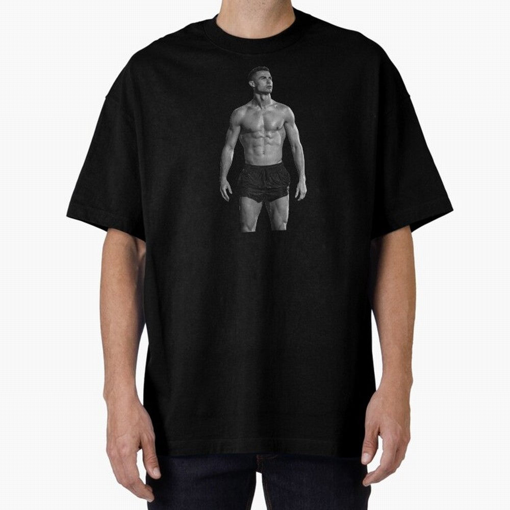 Cristiano Ronaldo Oversized T-Shirt Honor Football Greatness during Global Football Passion for FIFA World Cup 2026 Group Stage, Highlighting Neymar, Portugal, Spain and Germany, Football Festival Excitement, Trophy Ambitions, Country Rivalries and