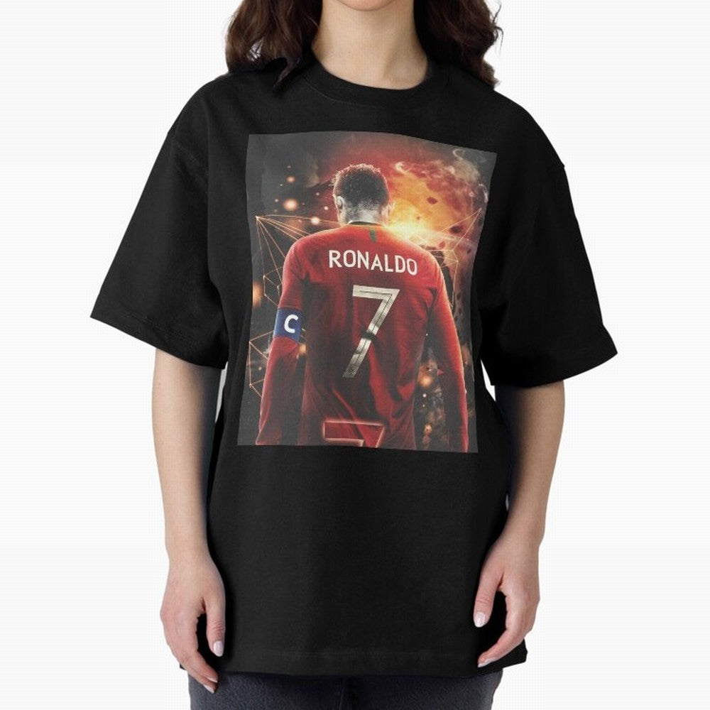 Cristiano Ronaldo Art iPad Case _amp_ Skin Oversized T-Shirt Relive the Noise and Pride of the FIFA World Cup 2026 Journey through Messi, Neymar and Mbappe Highlights, England, France and Netherlands Pride, Vintage Soccer Flavor, Modern Football